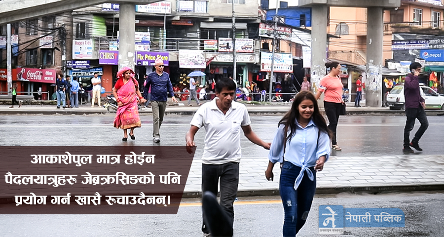 सडकमाः पैदलयात्री लापरवाह