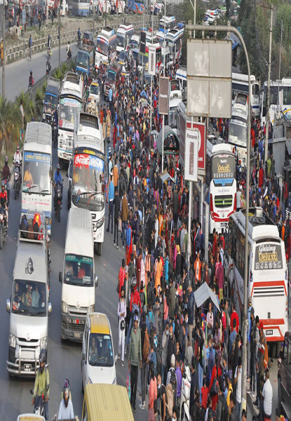 एक हप्तायता ५ लाख जनाले काठमाडौं छाडे