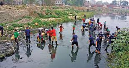 बन्दाबन्दीले वाग्मतीको पानी स्वच्छ बनाउने योजना प्रभावित