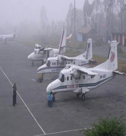 हुम्लामा दुई दिनदेखि हवाई उडान प्रभावित