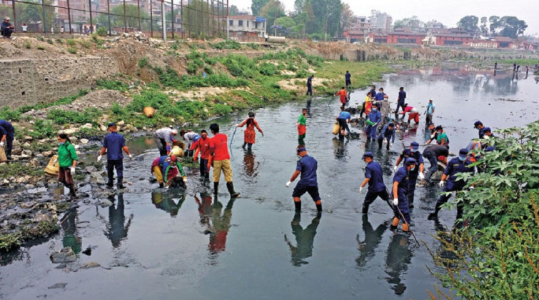 वाग्मती सफाइको ४०० औँ हप्ता : सात स्थानमा चेतना जगाइने