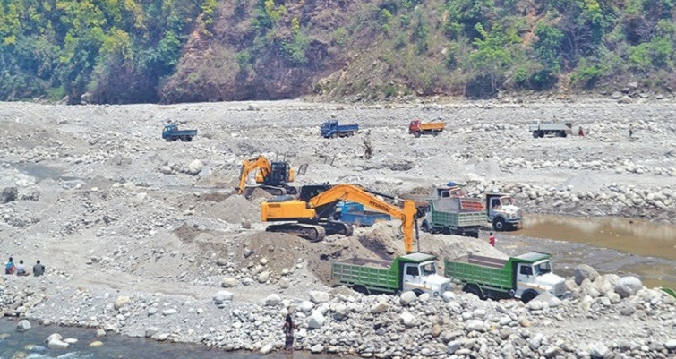 नदीजन्य पदार्थ उत्खननलाई व्यवस्थित बनाउन योजना