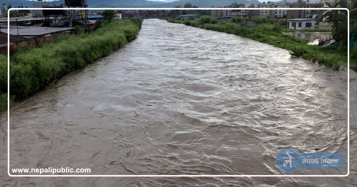 काठमाडौंका खोलाहरुले हद पार गरे, भारी वर्षापछी यस्तो छ अवस्था