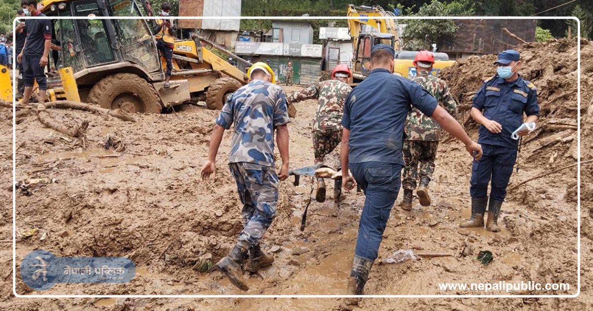 झ्याप्ले खोला पहिरोबाट आज मात्रै निकालियो थप १५ जनाको शव