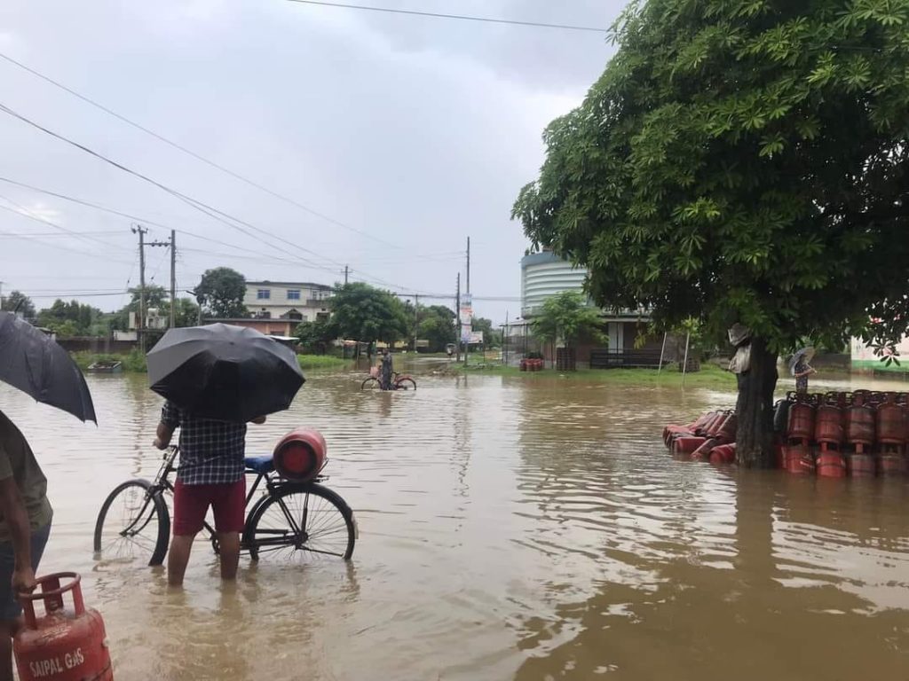 बाढीले कैलालीमा ६५० घर डुबानमा 