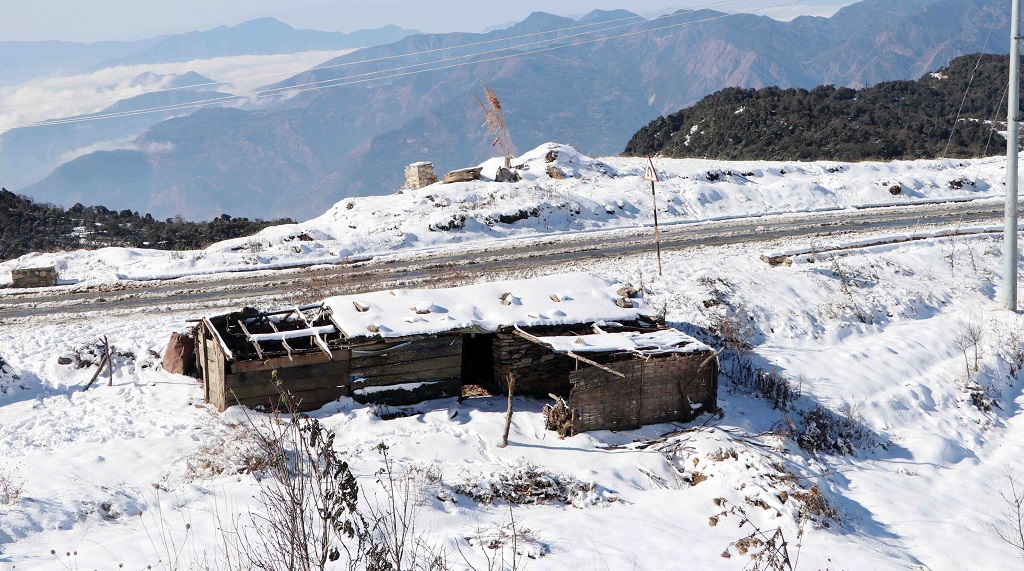 ताप्लेजुङमा हिमपातले जनजीवन प्रभावित