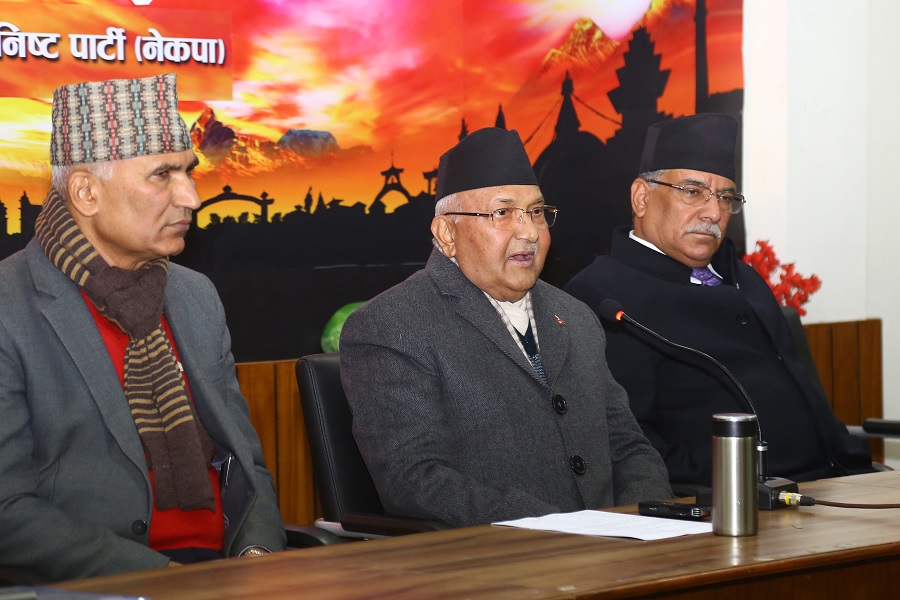 दुई अध्यक्ष भएर संसारकै नमूना तरिकाले काम गरेका छौंः प्रधानमन्त्री