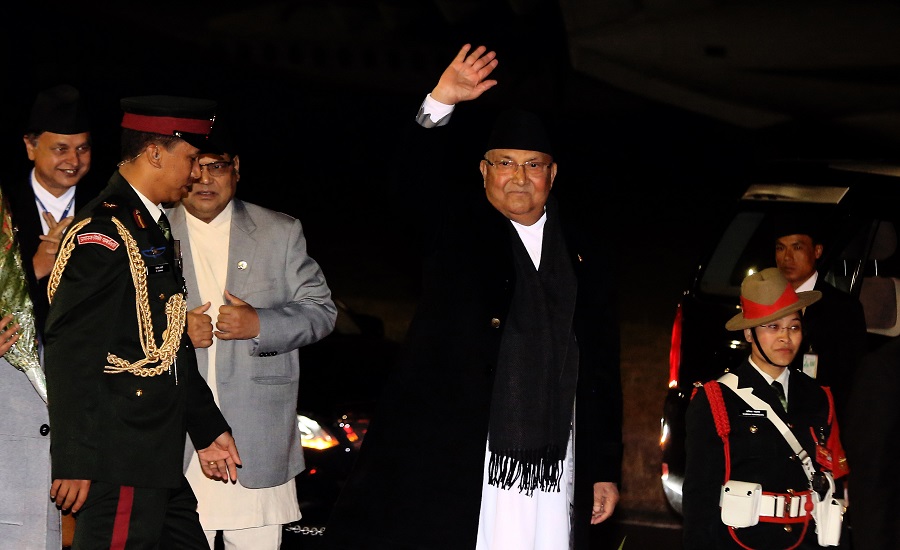 प्रधानमन्त्री ओली स्वीट्जरल्याण्ड प्रस्थान