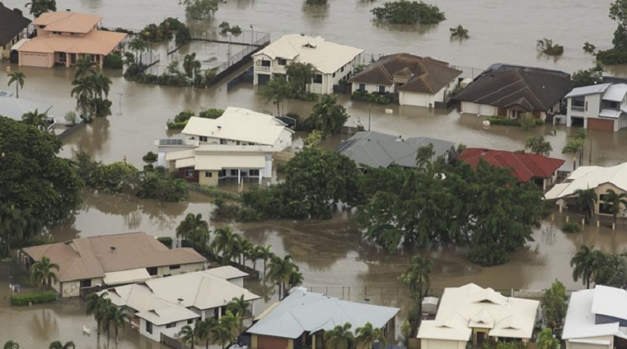 अविरल वर्षाका कारण अष्ट्रेलियामा भीषण बाढी
