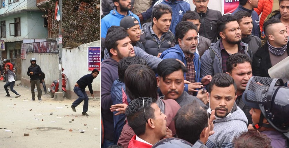 कृष्ण सिटौलाको गाडी रोक्न खोजेपछि नेविसंघका दुई समूहबीच झडप