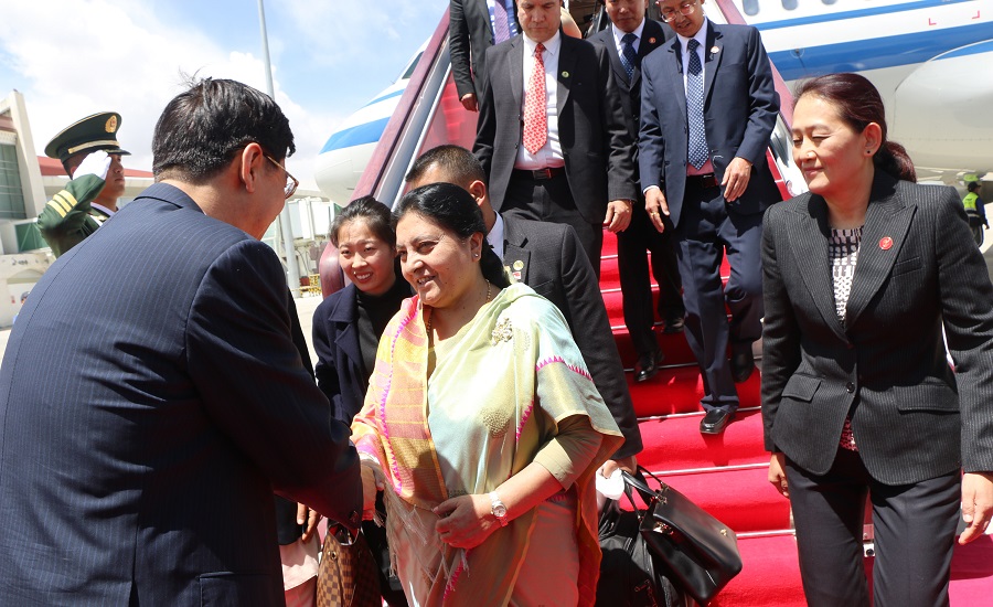 राष्ट्रपति भण्डारी ल्हासामा