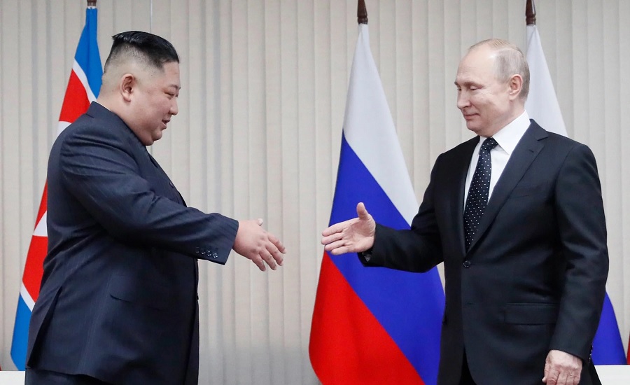 रुसी राष्ट्रपति पुटिन र उत्तर कोरियाली नेताबीच भेटवार्ता