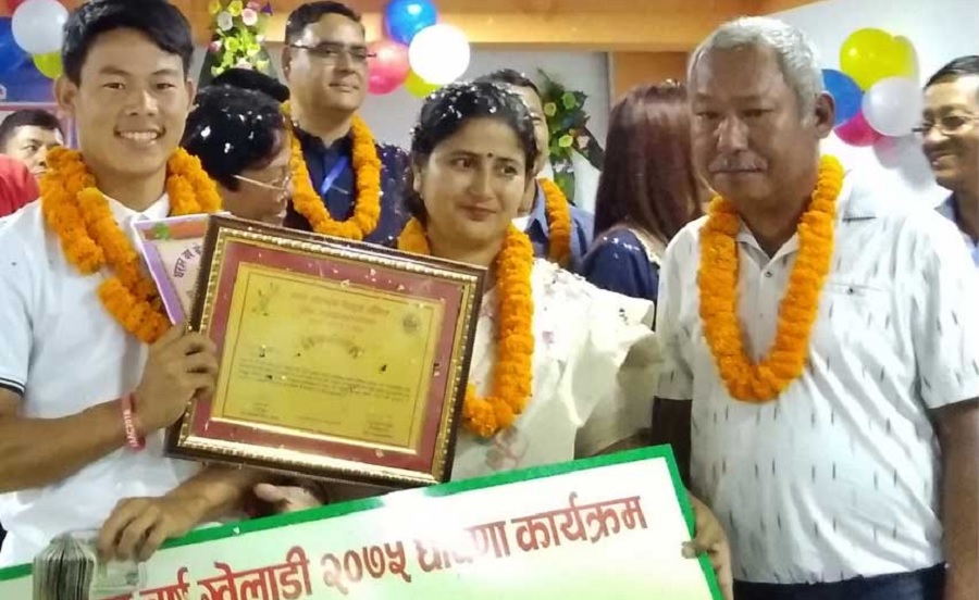 गल्फर शुक्रबहादुर ‘धरान वर्ष खेलाडी’ घोषित