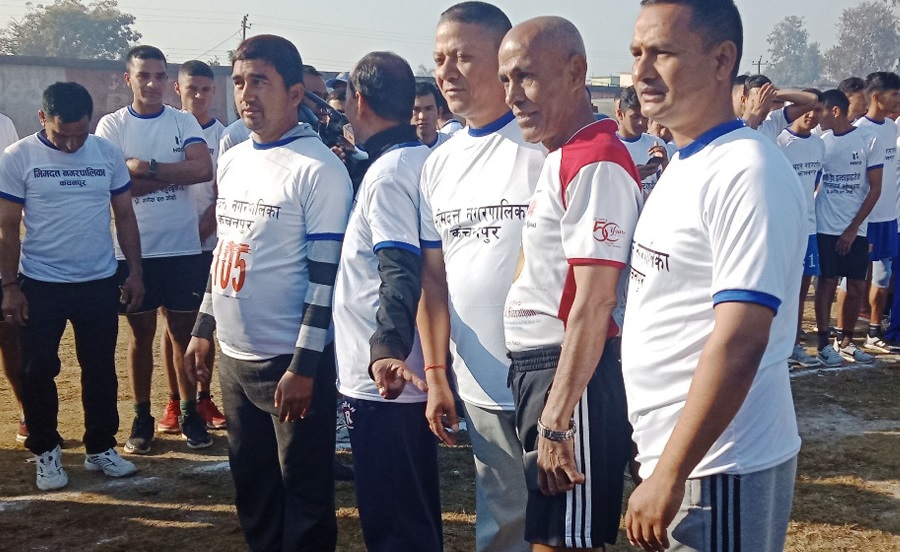 कपिलवस्तुमा मिनी म्याराथन दौड प्रतियोगिता
