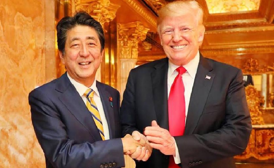 राष्ट्रपति ट्रम्प र प्रधानमन्त्री आबेबीच इरानबारे कुराकानी