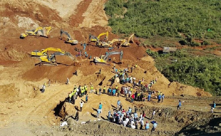 म्यानमारमा ठूलाे पहिरो, कम्तीमा १३ को मृत्यु