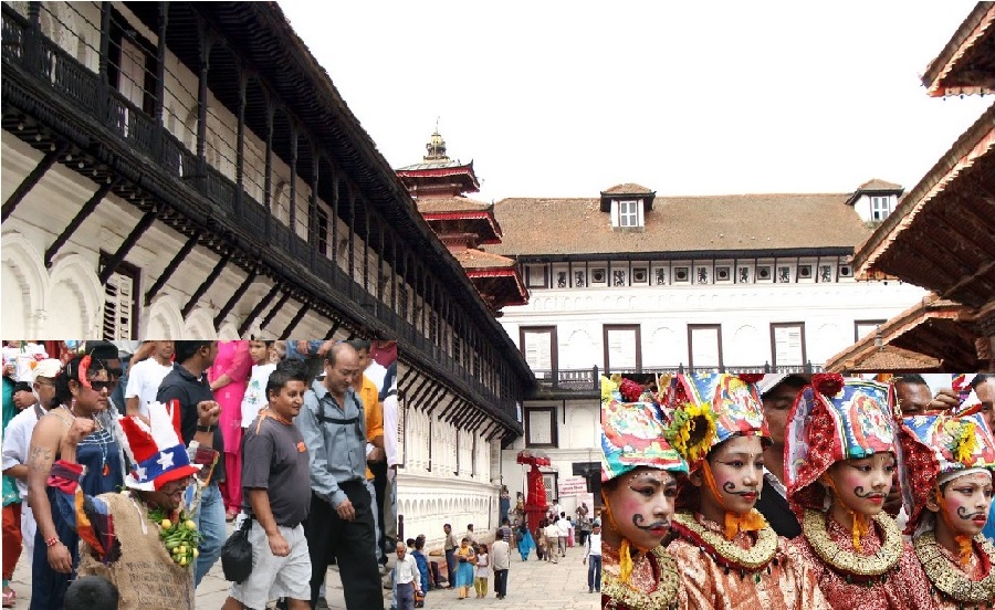 हनुमानढोकामा गाईजात्रा : स्वदेशी तथा विदेशी पर्यटकको भीड