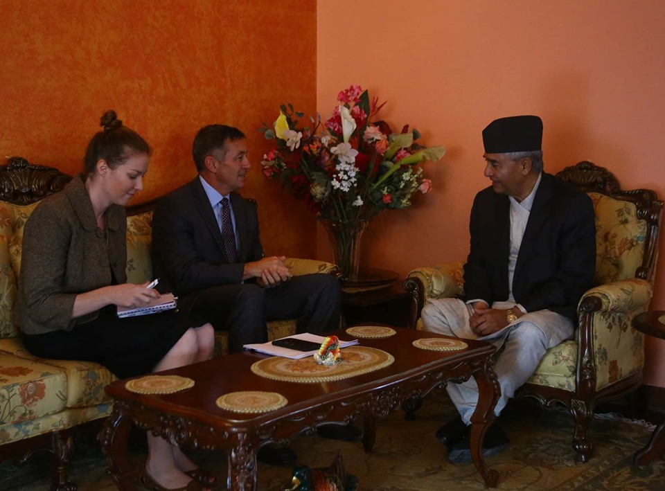 देउवा र अमेरिकी राजदूत बेरीबीच भेटवार्ता