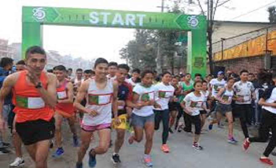 झापामा विद्यालयस्तरिय  सडक दौड सम्पन्न