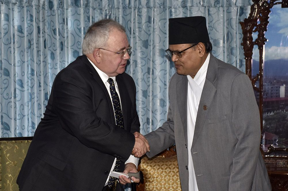 सभामुख महरा र आयरल्याण्डस्थित आइरिसका सभामुख सेनको भेटवार्ता