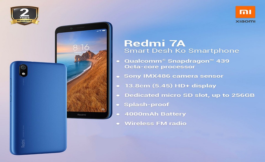 नेपालमा रेडमी सेभेन ए को मूल्य घट्यो