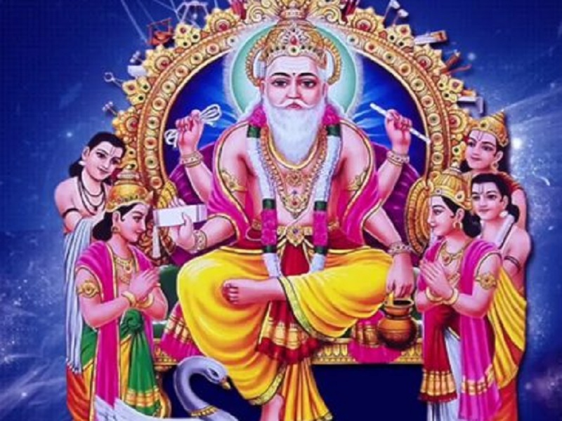 ज्यावलका देवता विश्वकर्माको पूजा गरिँदै