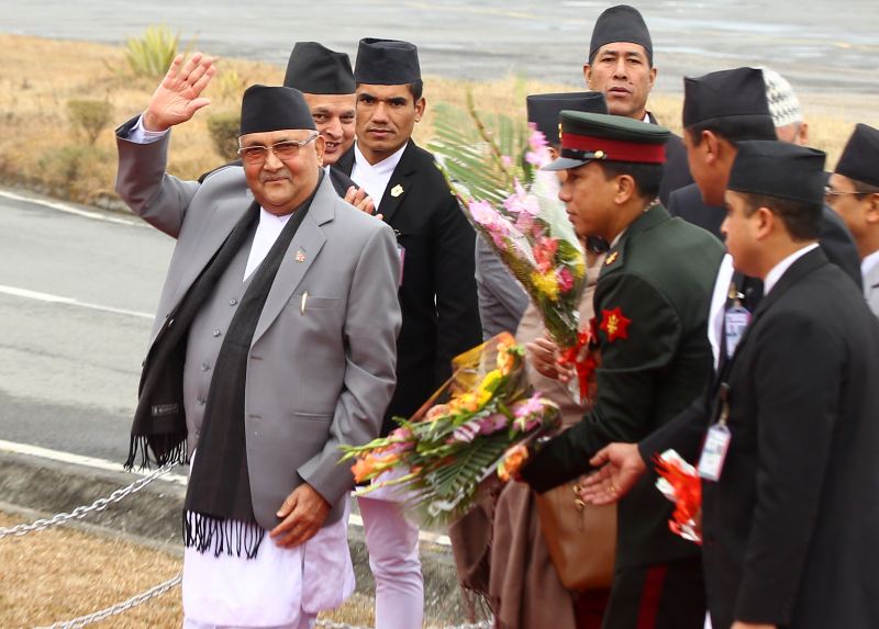 अठारौँ ‘नाम’ सम्मेलनमा सहभागी हुन प्रधानमन्त्री ओली बाकुमा