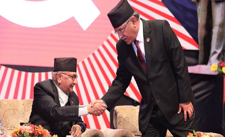 प्रधानमन्त्री ओली र प्रचण्ड बिच भेटवार्ता