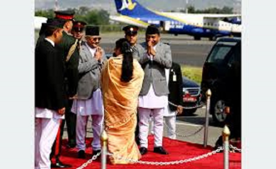 राष्ट्रपति भण्डारीलाई बैंककमा स्वागत