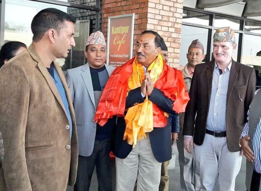 राप्रपा अध्यक्ष कमल थापा चीनबाट नेपाल फर्किए
