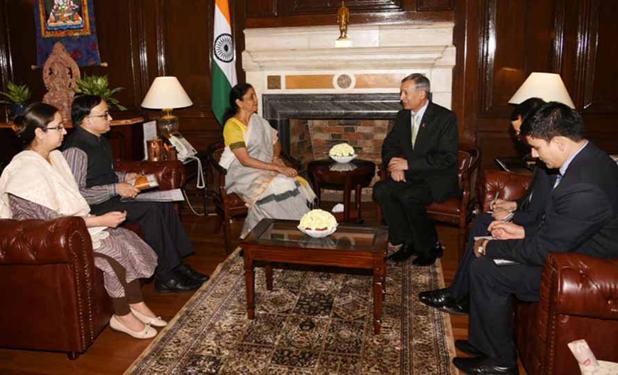 नेपाली अर्थमन्त्री र भारतीय वित्तमन्त्रीबिच भेटवार्ता