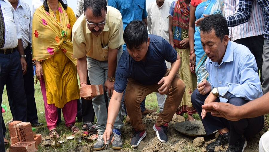 अस्पताल भवन शिलान्यास