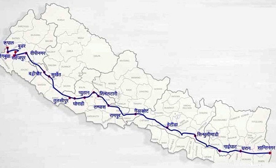 सुर्खेतमा मदन भण्डारी राजमार्ग सर्भेमै विवाद